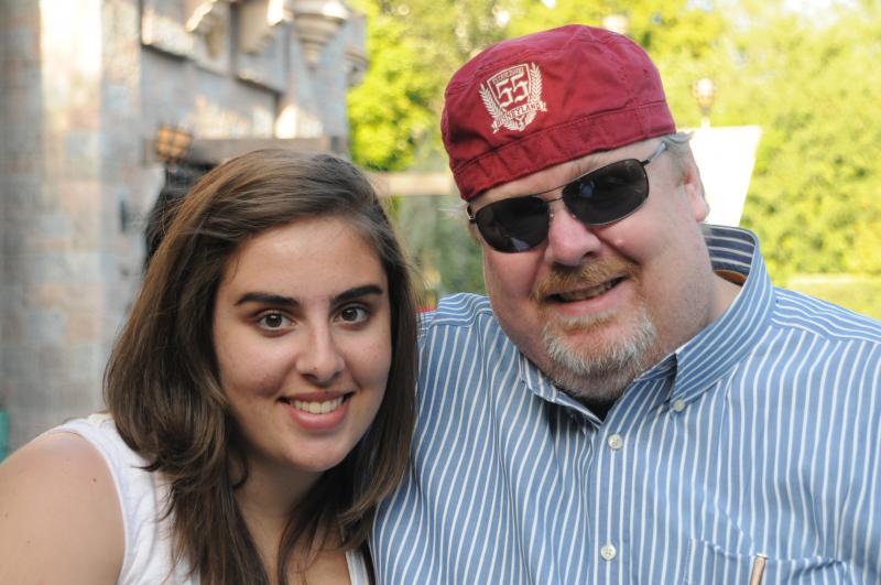 Dad And Boo at Disneyland 2010